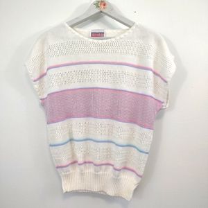 Vintage Picture Perfect Top size M Dolman sleeve